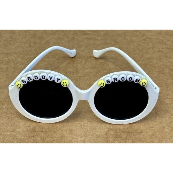 BRIDE AND GROOM Matching Wedding Novelty Sunglasses Boho Party Festival Rave Fun main image 9